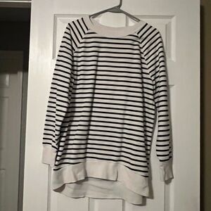 Old Navy Black and White Striped Top